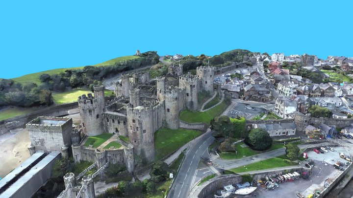 Conwy Castle - Castell, North Wales 3D Model