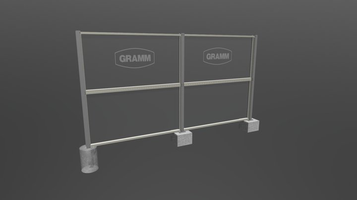 GRAMM CLEARSoundBlok - Acrylic Noise Barrier 3D Model