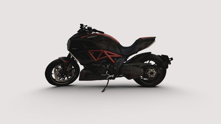 Ducati Diavel Carbon photogrammetry scan 3D Model