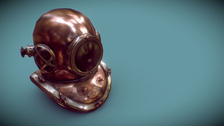 diving helmet 3D Model