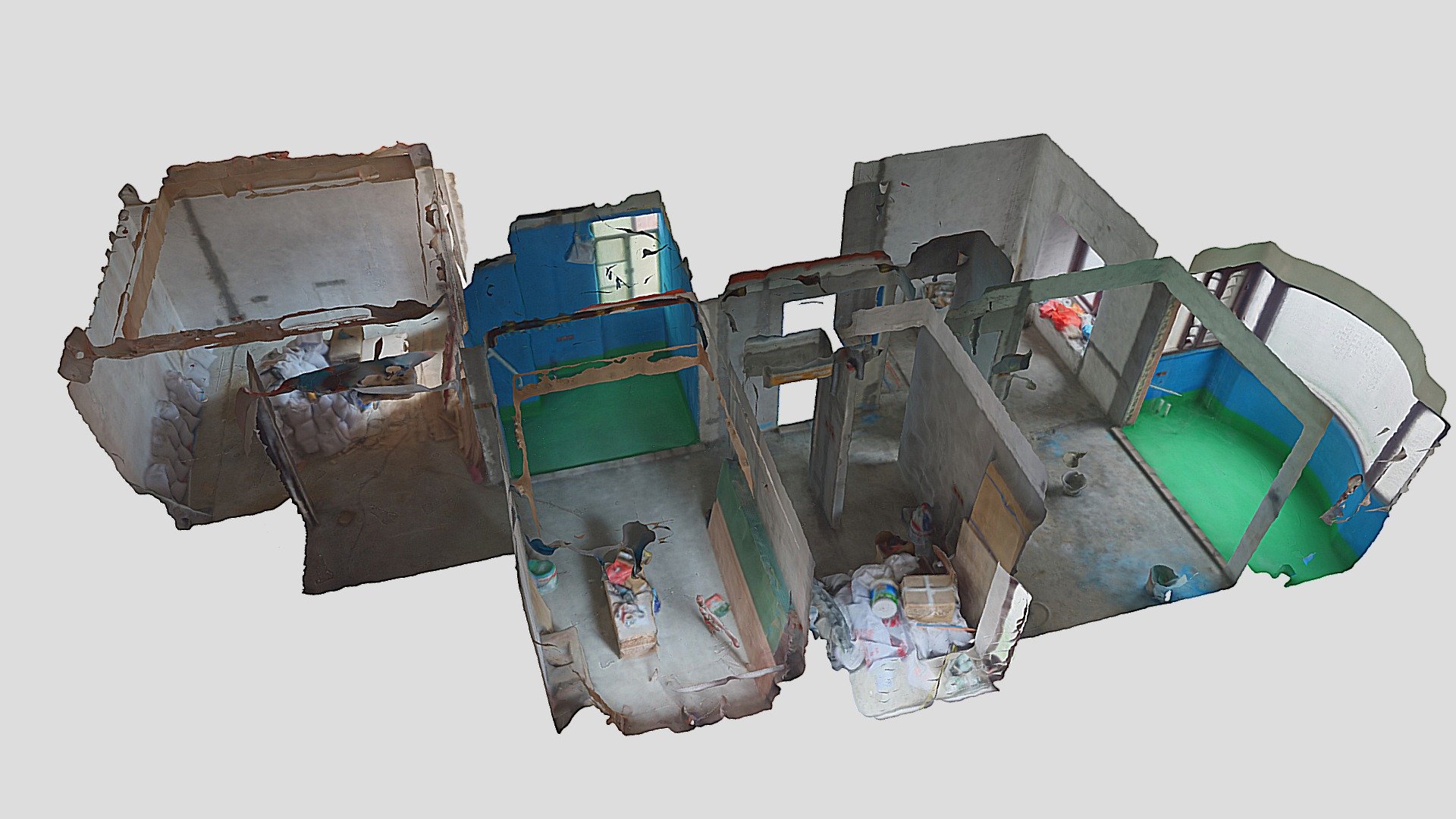 Raw pre-construction apartment scan 3D &360 - Buy Royalty Free 3D model ...