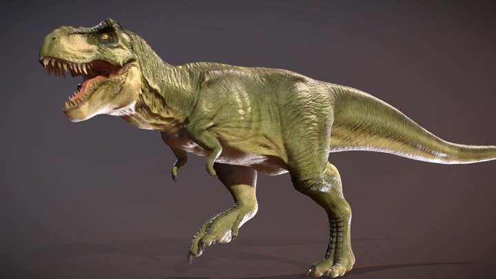 Tyrannosaurus Rex Jurassic park 3 (Fredy) fanart 3D Model