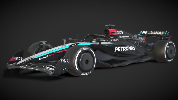 F1 Mercedes W-15 2024 - 3D model by sarvesh777 [1abb974] - Sketchfab