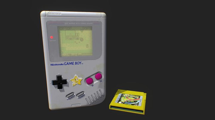 Old GameBoy Classic 3D Model