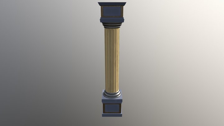 Medieval Column 3D Model