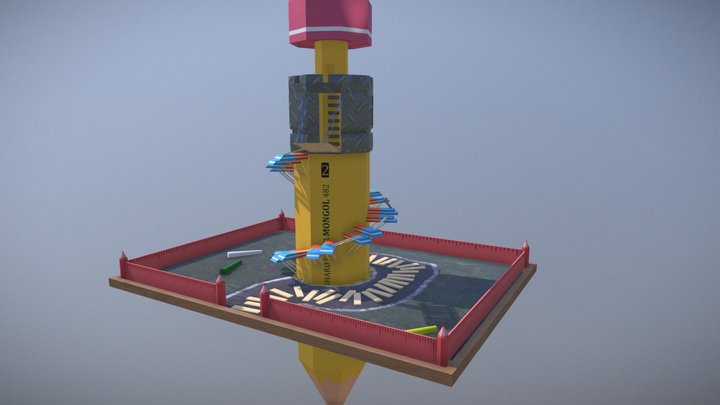 Diorama - School Land 3D Model