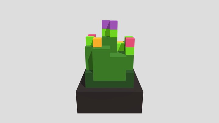 Fairy Grass Tuft - Voxel 32x32 (Animated) – Modello 3D gratuito STL