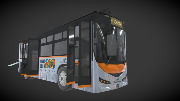 BUS ELECTRICO #8 3D Model