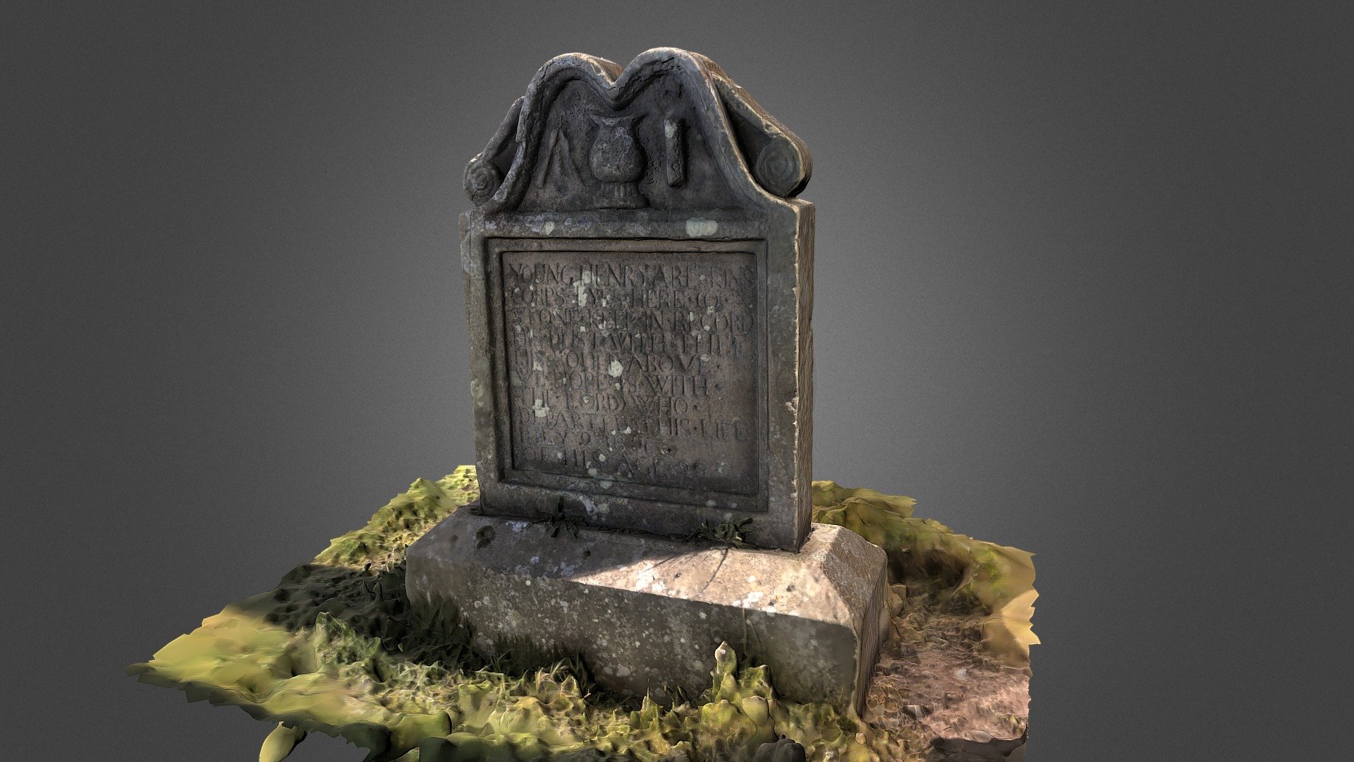 1696 gravestone, Chirnside, Scotland