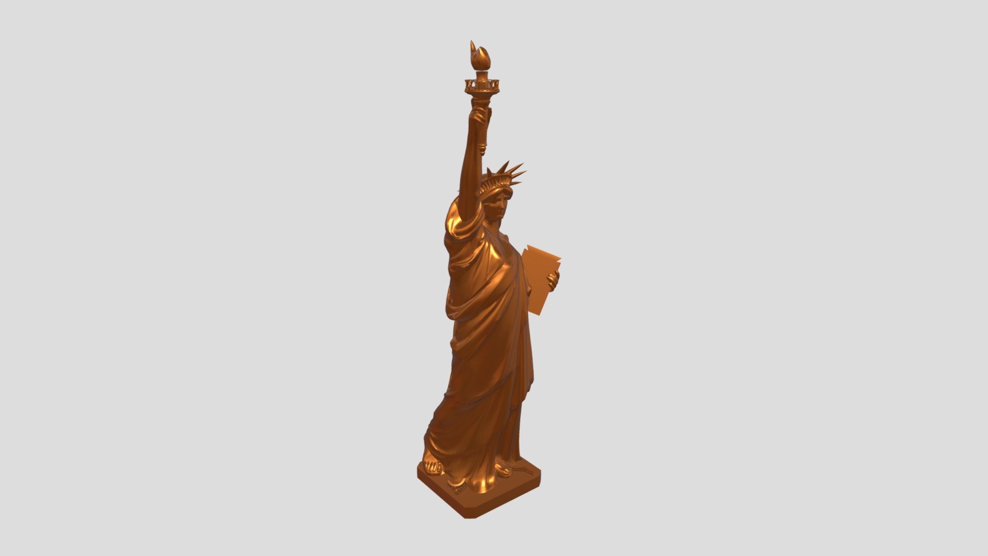 Statue Of Liberty Copper 3D model by Uranhjorten [1abf59e] Sketchfab