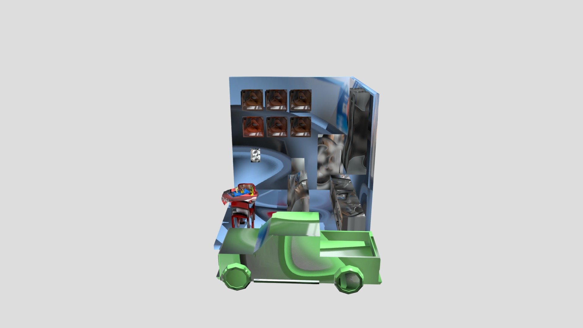Fastfood V1 — Sketchfab embed 3D viewer