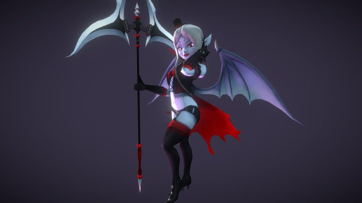 Vampire Girl 3D Model