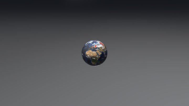 División Geográfica Segunda Guerrra Mundial 3D Model