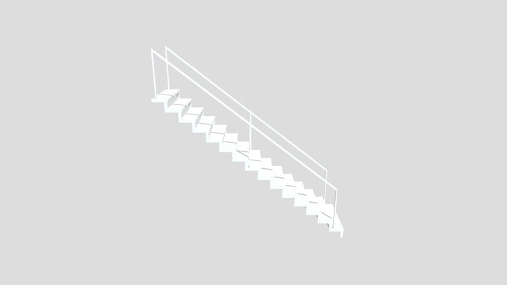 Stairs Scary Baboon 3D Model