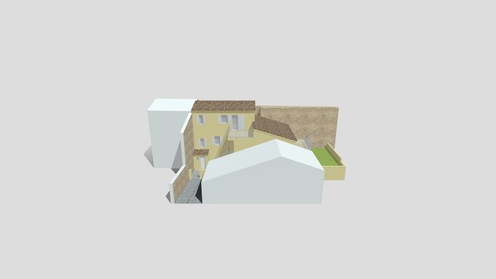 Pradines_esquisse2_faitage_inverse 3D Model