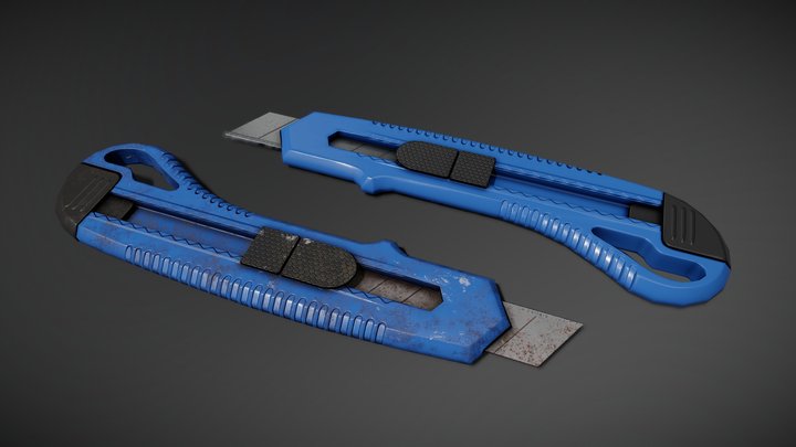 Box Cutter (Clean/Dirty) 3D Model