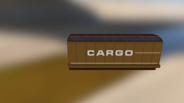 Cargo Wagon 3D Model