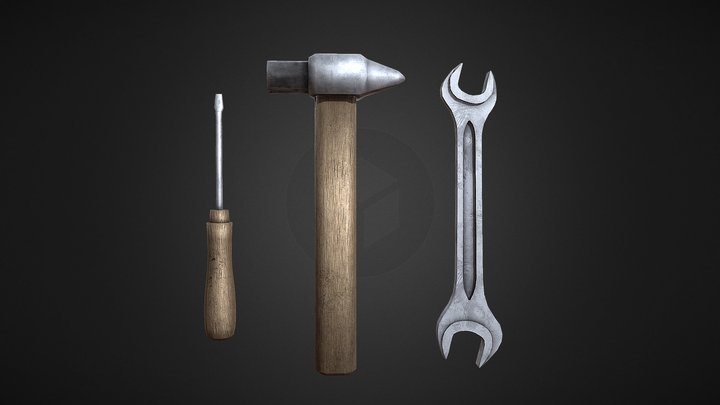 Carpentry Tools – Hammer, Screwdriver & Wrench