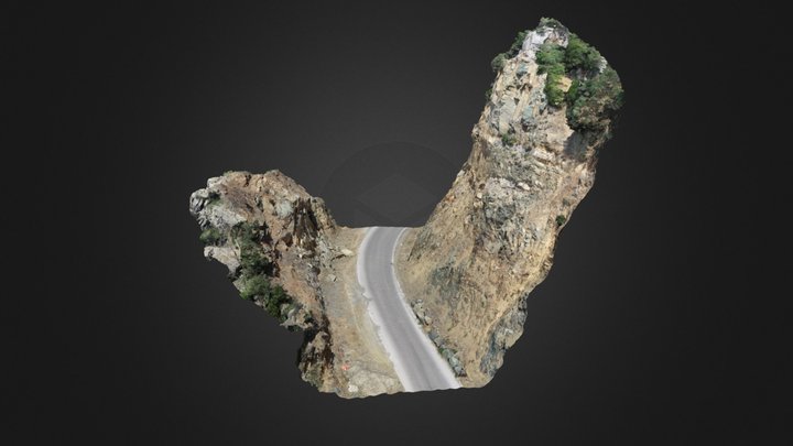Road Cut Slope 3D Model