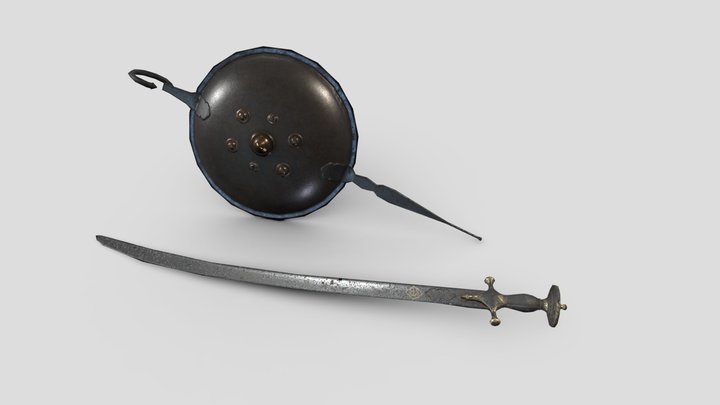 Tulwar & Dhal 3D Model