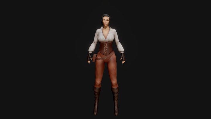 Steampunk Character 3D Model