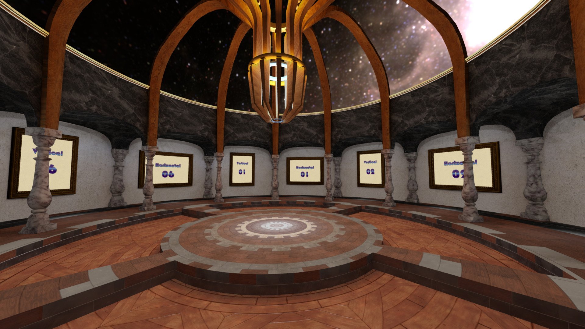 VR Gallery round (baked)