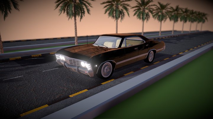 1967 Chevrolet Impala car 3D Model
