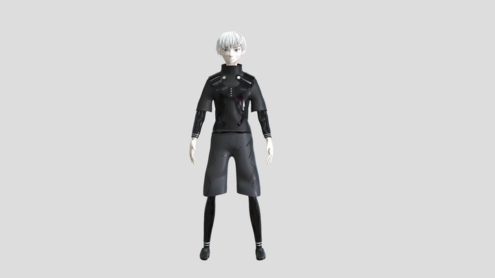 Kaneki practica Zbrush 3D Model