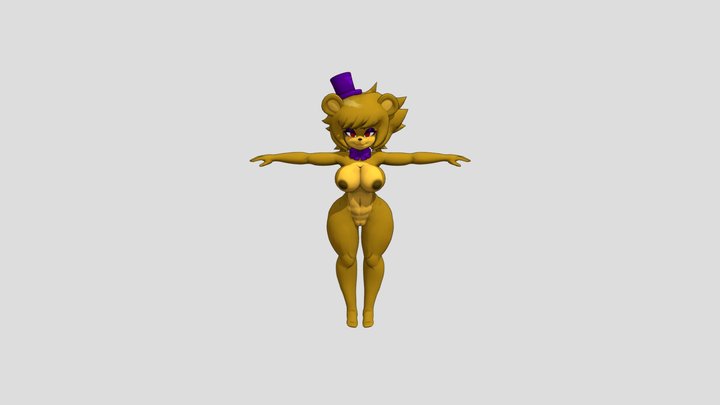 Fred Bear_nude_fnia 3D Model