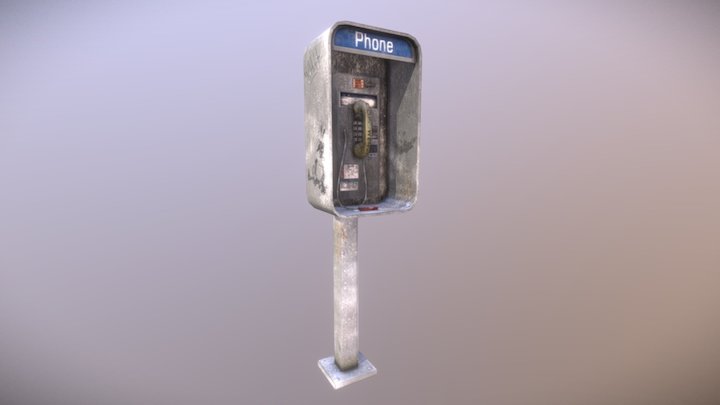 Phone Booth 3D Model