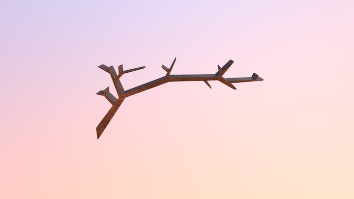 Branch Shape Shelf 3D Model