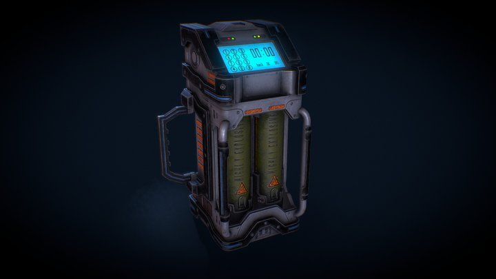 SCI-FI Container 3D Model