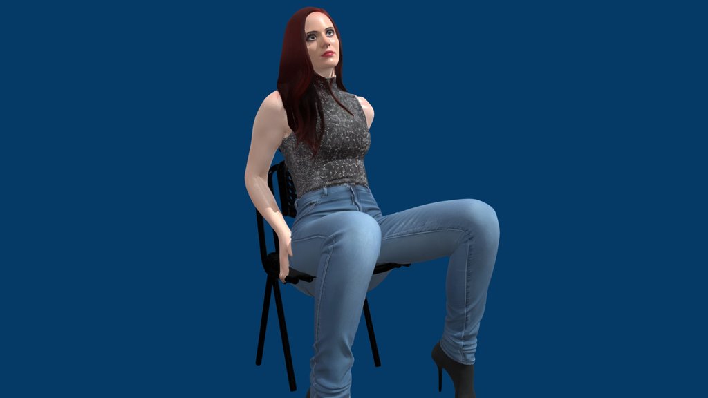 Glittering posing