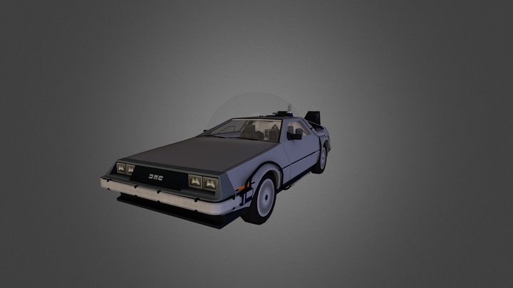 Delorean 3D Model