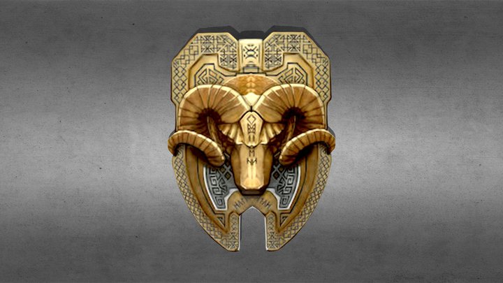 Dwarven Shield of Khazad-Dum 3D Model
