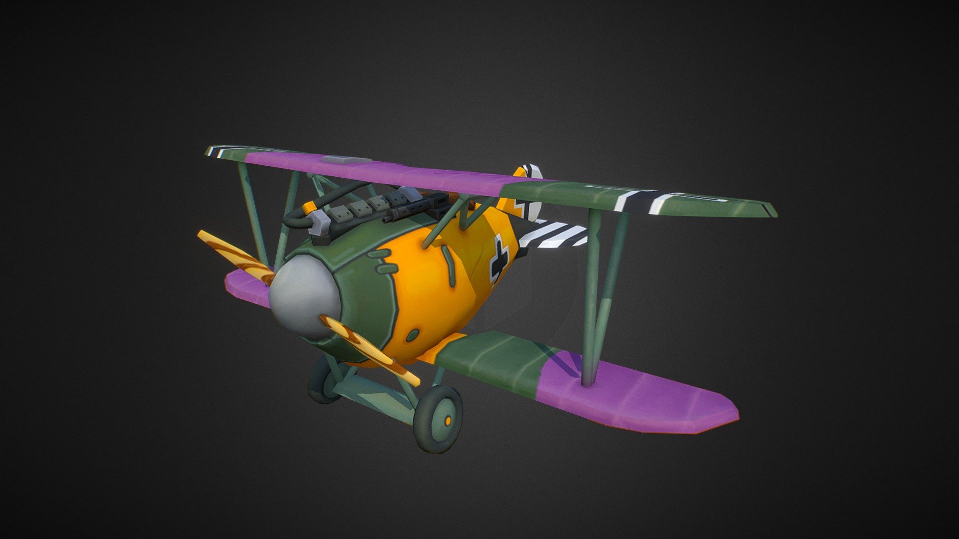 Albatros D.V_Stylized_Serrano Esquerdo Antonio - Buy Royalty Free 3D ...