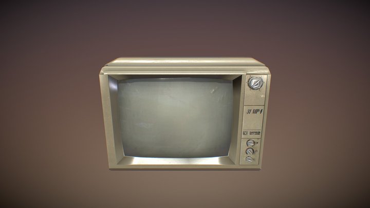 fee old tv model 3D Model