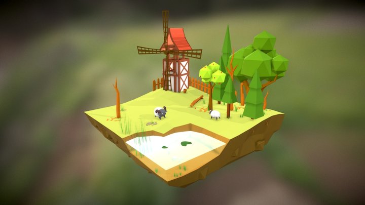 Mill 3D Model