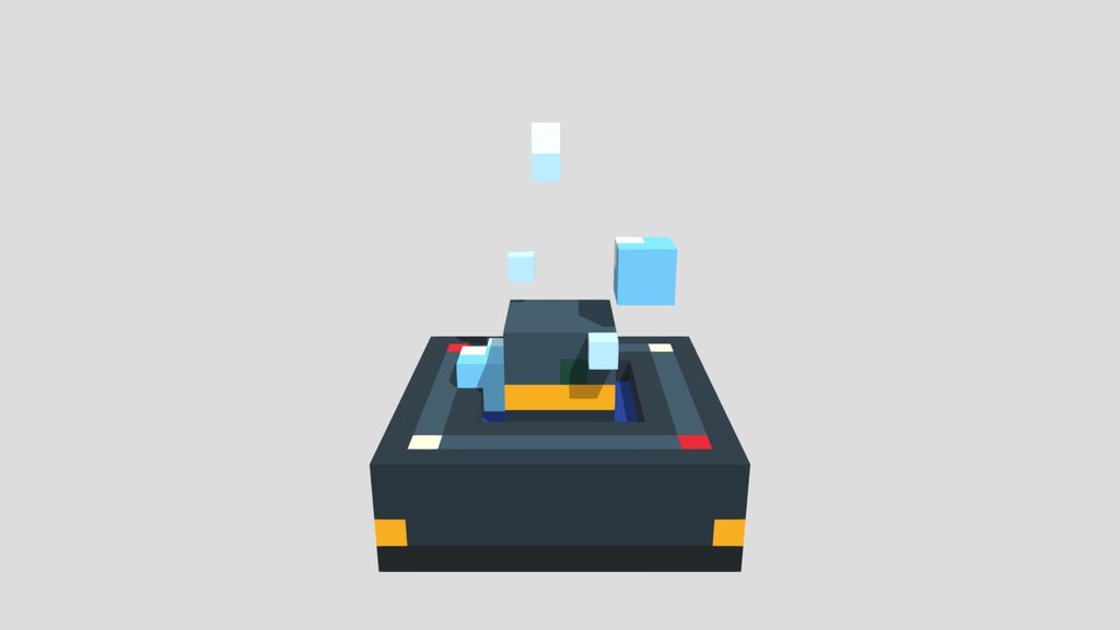 Bubble Fountain - Voxel 32x32 (Animated)