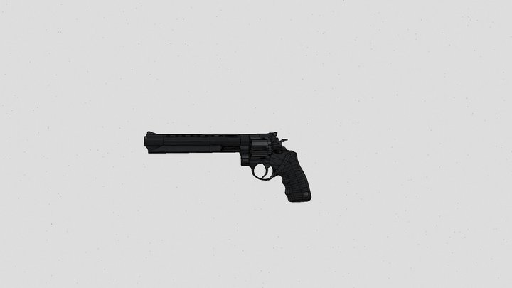 Magnum Revolver Final 3D Model