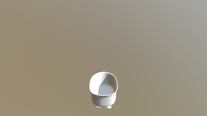 Basic Bath Tub - Untextured (V.1) 3D Model