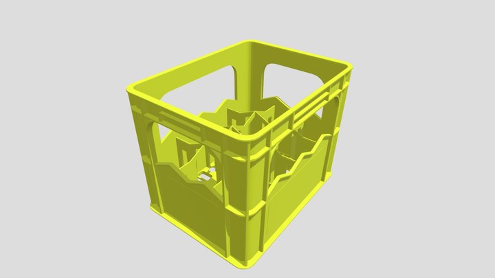 JOIN 12 Bottle Stackable Plastic Crate 3D Model