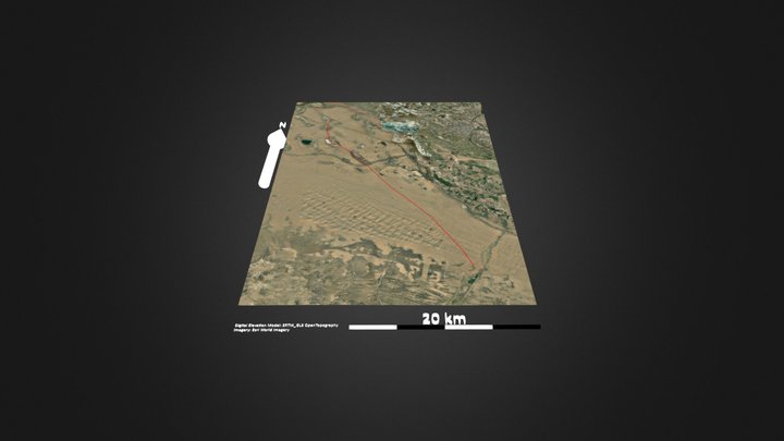 库布齐沙漠 – Modello 3D gratuito STL