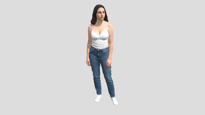 Lace Cami And Denim Portrait – Modello 3D gratuito STL