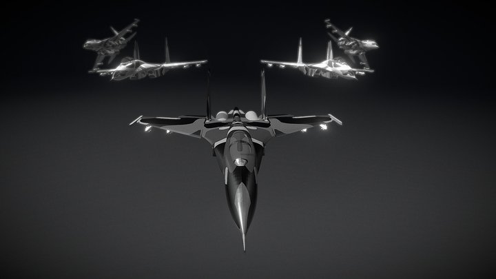 Sukhoi Su-27 Flanker 3D Model