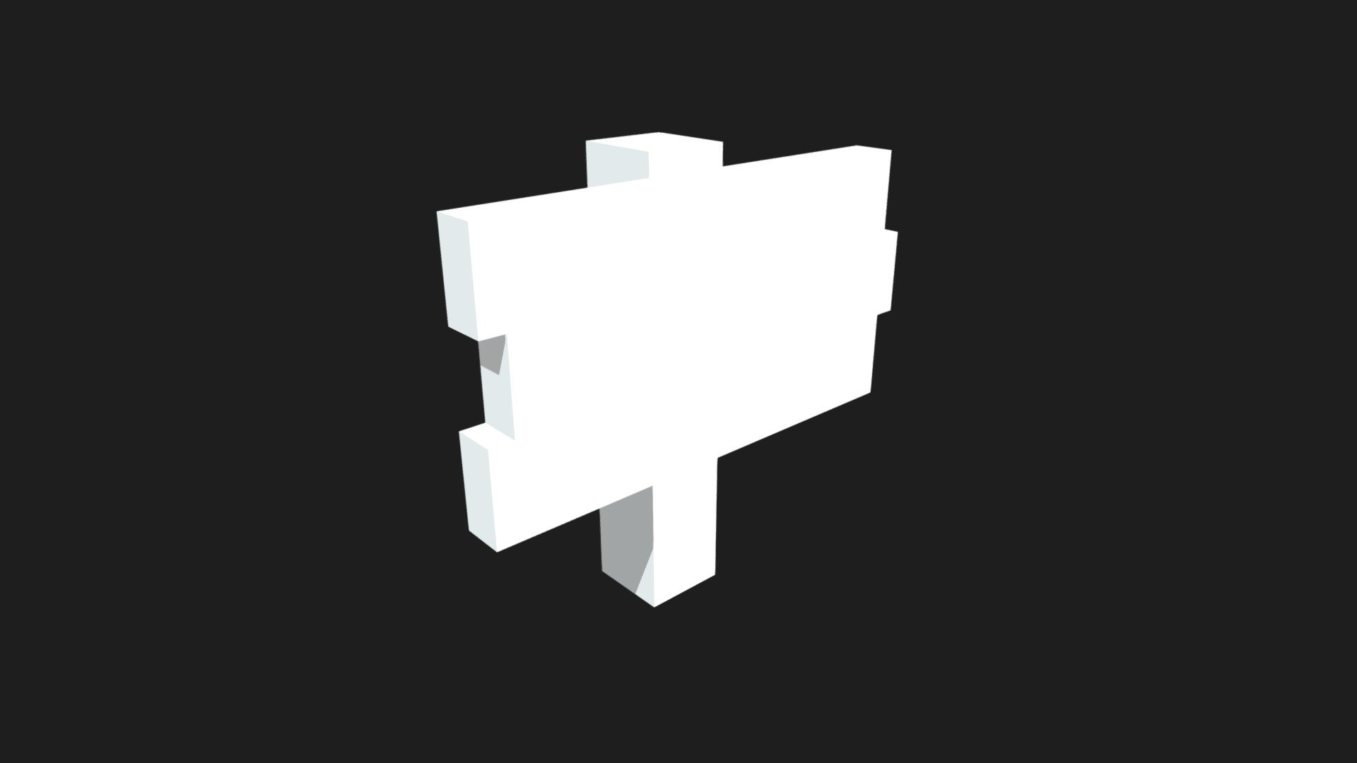 Pixel Sign - Download Free 3D model by EchoSounds (@ronangray) [1ad37aa ...