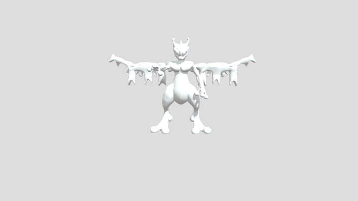 Dragon/ Ghost Mewtwo 3D Model