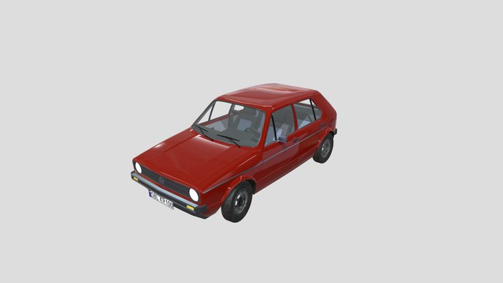 Realistic Car HD 08 3D Model