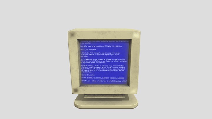 Old monitor 3D Model