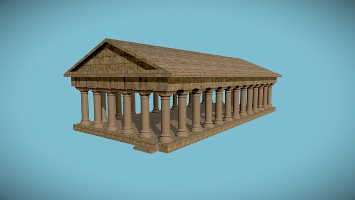 Temple of Hephaestus 3D Model